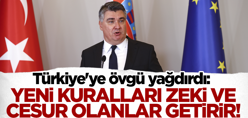 Milanovic Türkiye'nin başarısına dikkat çekti: Yeni kuralları sadece zeki ve cesur olanlar getirir!