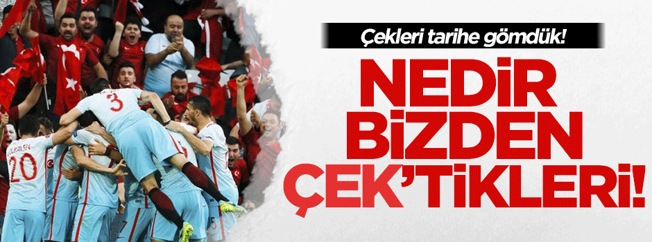 Mili takım Çekleri dağıttı!