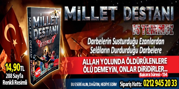 Millet Destanı 15 Temmuz kitabı çıktı