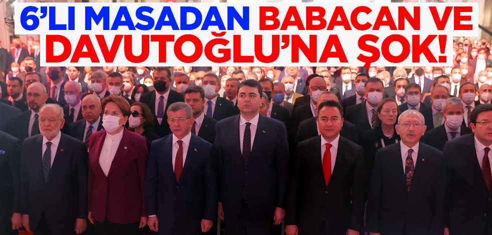 Millet İttifakı için 3 kriter! 6'lı masada Babacan ile Davutoğlu adaylık için elendi