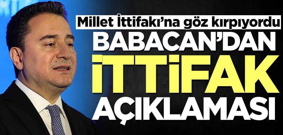 Millet İttifakı’na göz kırpıyordu! Ali Babacan'dan ittifak açıklaması