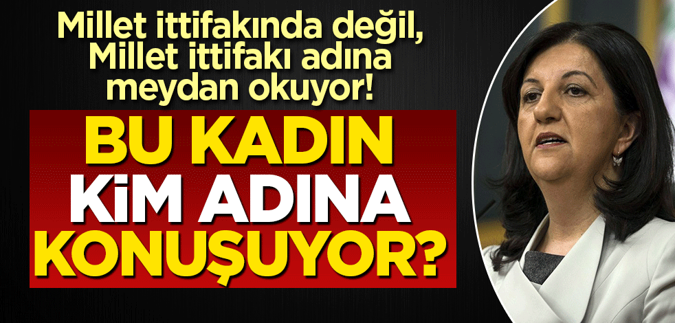 Millet ittifakında değil, millet ittifakı adına meydan okuyor! Bu kadın kim adına konuşuyor?