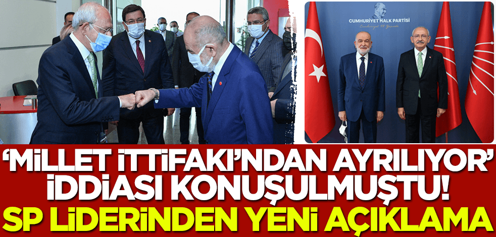 'Millet İttifakı'ndan ayrılıyor' iddiası konuşulmuştu! Karamollaoğlu'ndan yeni açıklama