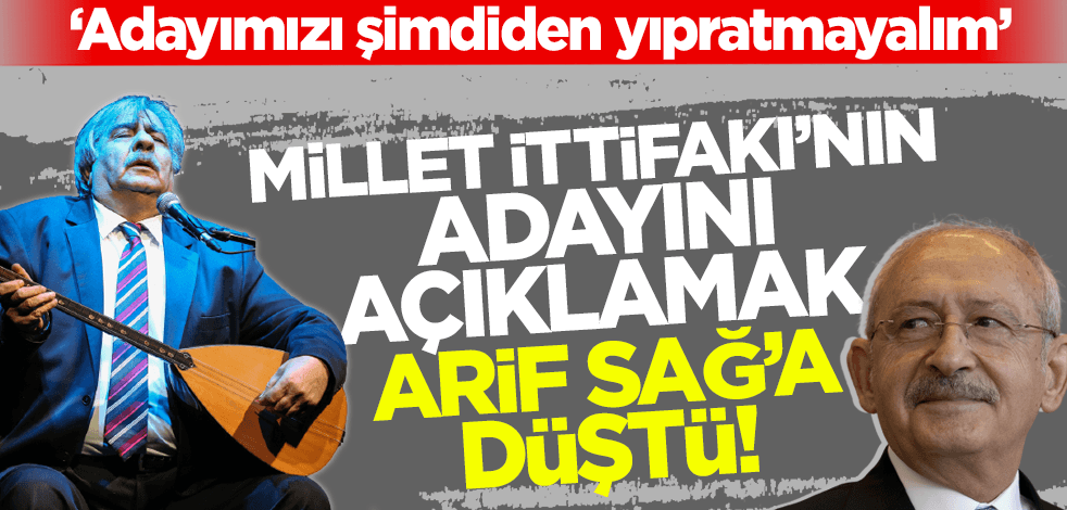 Millet İttifakı'nın adayını açıklamak Arif Sağ'a düştü: Adayımızı şimdiden yıpratmayalım