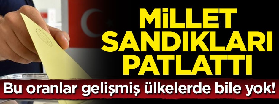 Millet sandıkları patlattı