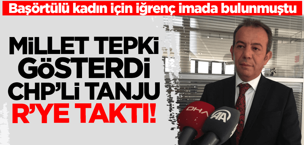 Millet tepki gösterdi CHP'li Tanju Özcan R'ye taktı!