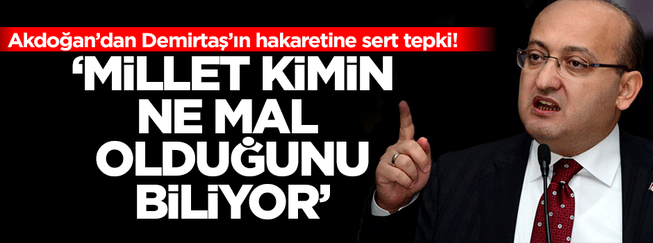 'Milletimiz kimin ne mal olduğunu biliyor'