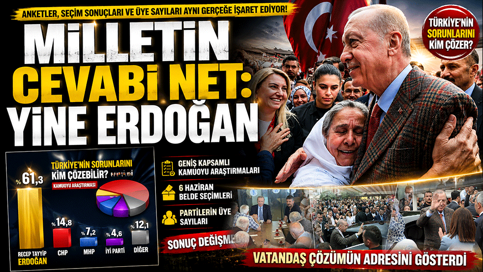 Milletin cevabı net: Yine Erdoğan
