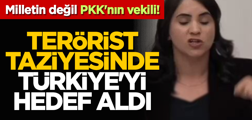 Milletin değil PKK'nın vekili! Terörist taziyesinde Türkiye'yi hedef aldı
