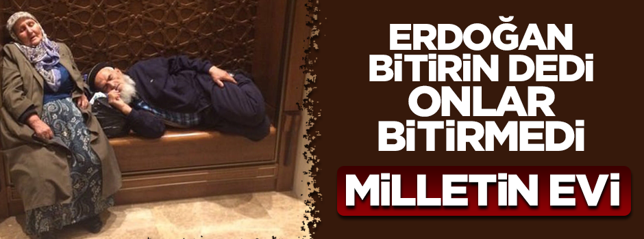Milletin evi Külliye'den anlamlı fotoğraf