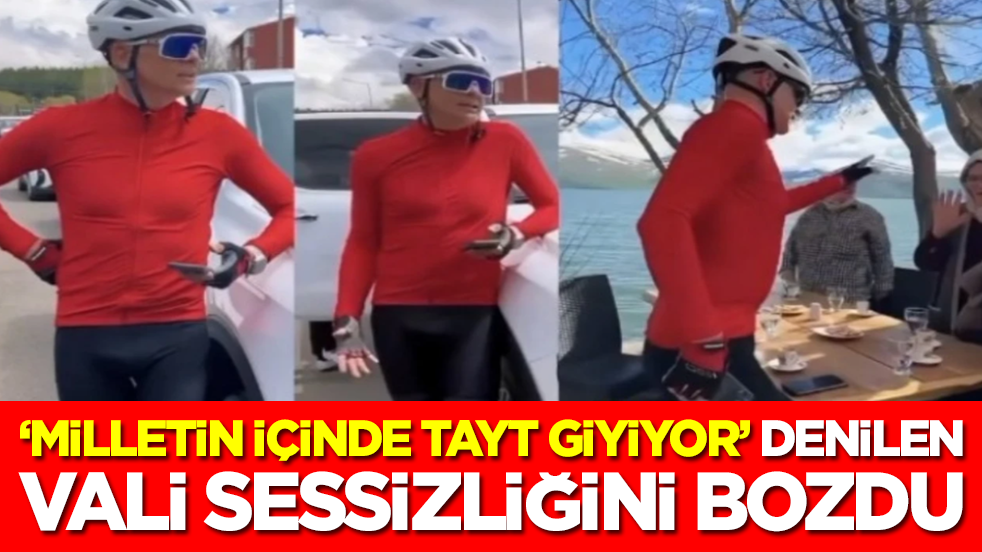 'Milletin içinde tayt giyiyor' denilen vali sessizliğini bozdu
