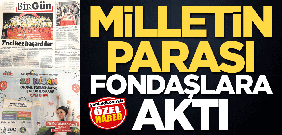 Milletin parası fondaşlara aktı