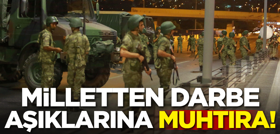 Milletten darbe aşıklarına muhtıra
