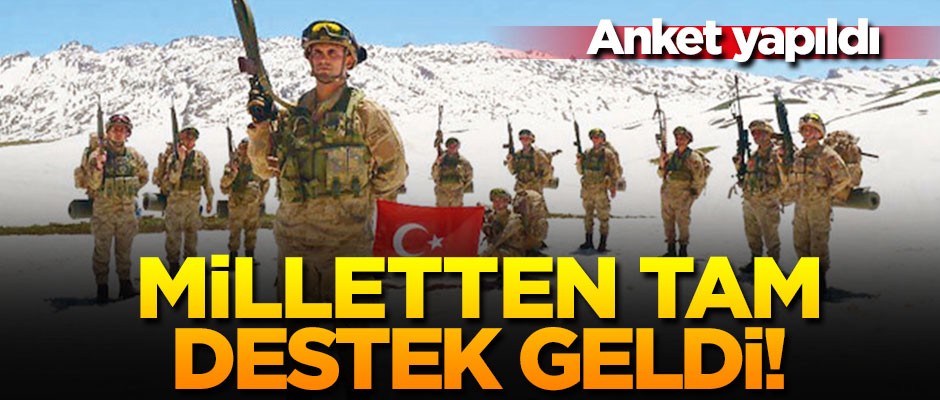 Milletten 'milli mücadeleye' tam destek!
