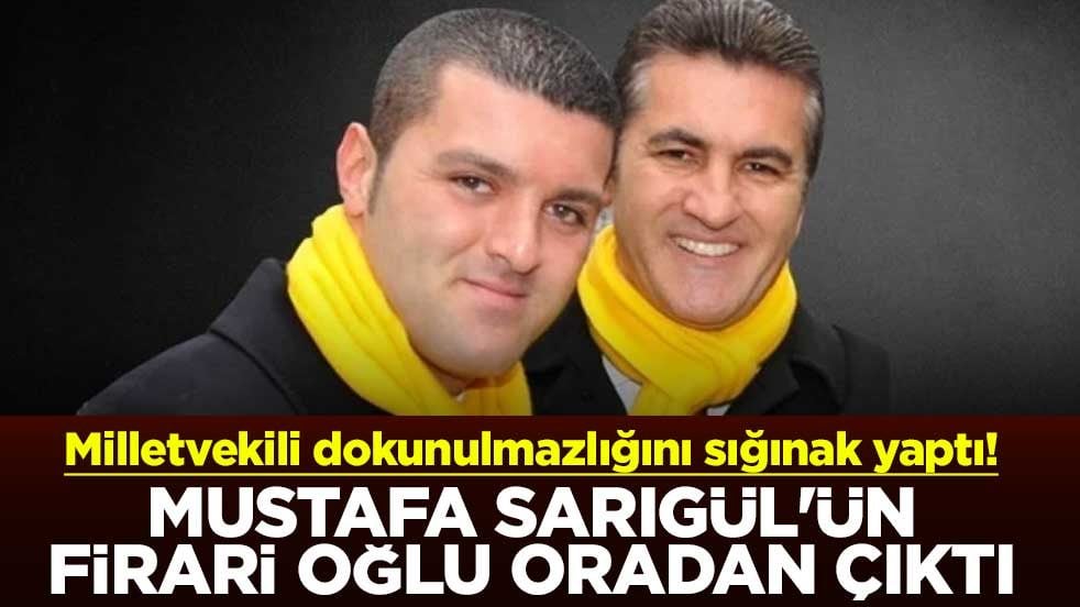 Milletvekili dokunulmazlığını sığınak yaptı! Mustafa Sarıgül'ün firari oğlu Emir Sarıgül oradan çıktı