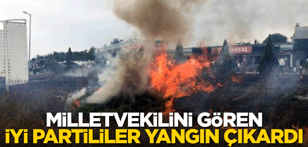 Milletvekilini gören İYİ Partililer yangın çıkardı