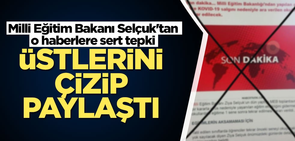 Milli Eğitim Bakanı Selçuk'tan o haberlere sert tepki: Hukuki süreç başlatıldı