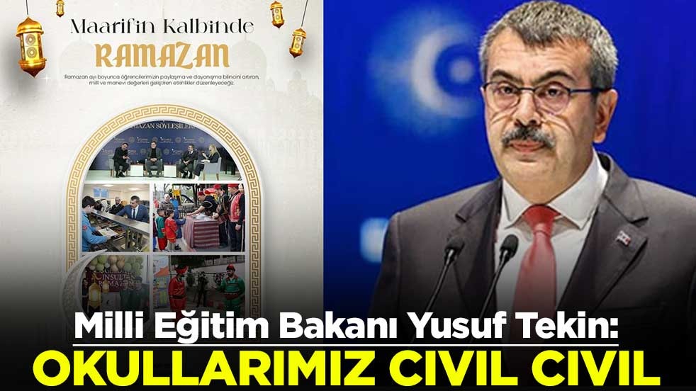 Bakan Tekin: Okullarımız cıvıl cıvıl