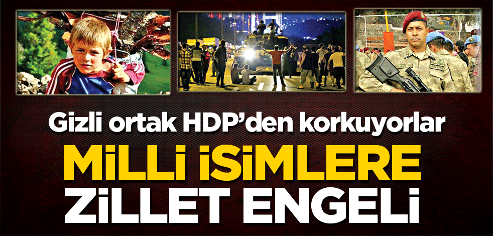 Milli isimlere zillet engeli
