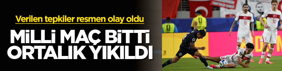 Milli maç bitti, ortalık yıkıldı! Verilen tepkiler resmen olay oldu