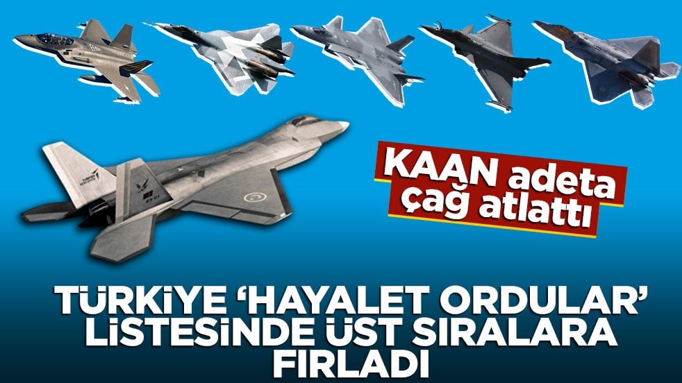 Milli Muharip Uçak KAAN Türkiye’ye çağ atlattı! “Hayalet Ordu” sıralamasında bakın kaçıncı sıraya fırladık