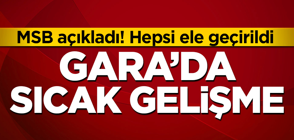 Milli Savuma Bakanlığı: PKK’ya ait çok sayıda silah ve mühimmat bulundu