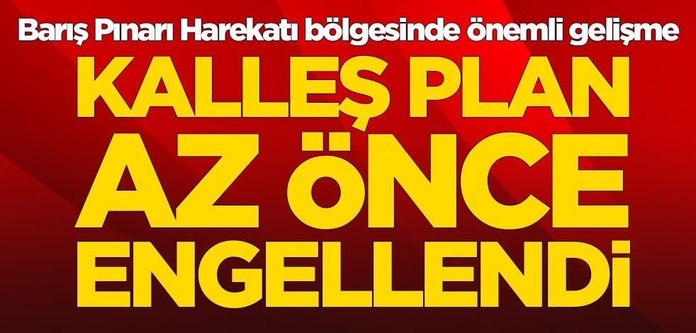 Milli Savunma Bakanlığı açıkladı! Kalleş plan az önce engellendi