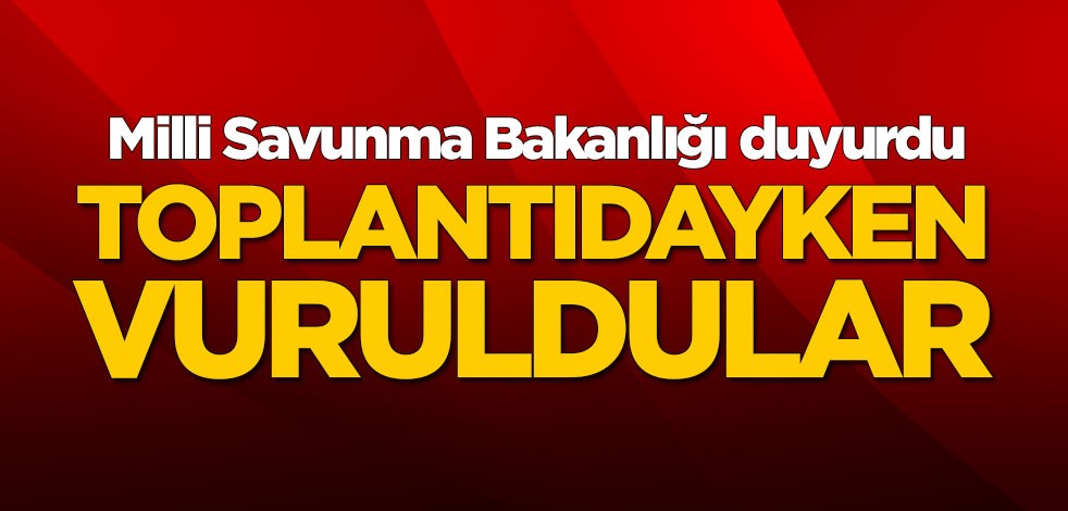 Milli Savunma Bakanlığı duyurdu: Toplantıdayken vuruldular