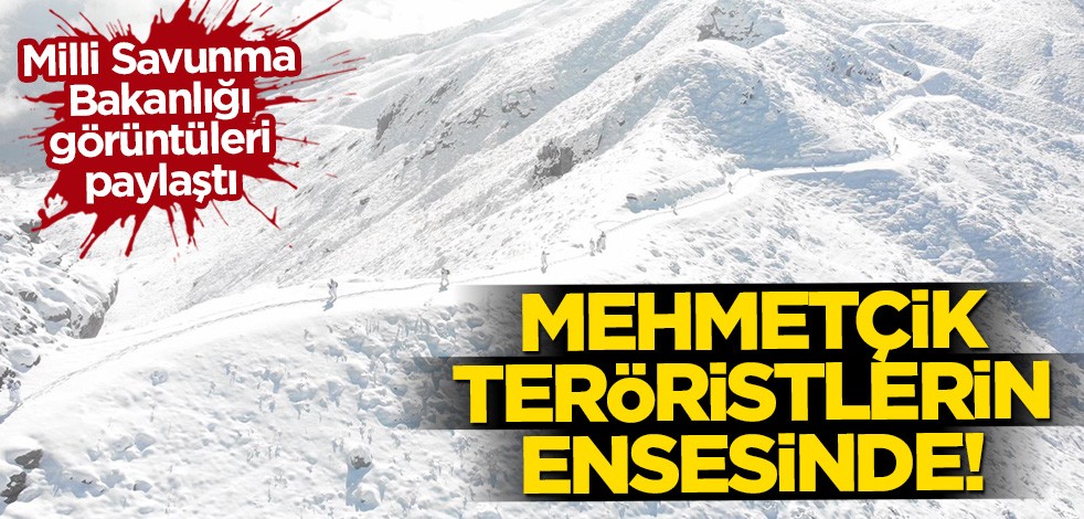 Milli Savunma Bakanlığı görüntüleri paylaştı! Mehmetçik teröristlerin ensesinde