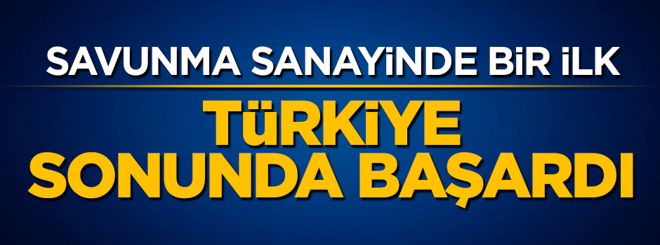 Türkiye milli savunma sanayinde ilk jet motorunu üretti