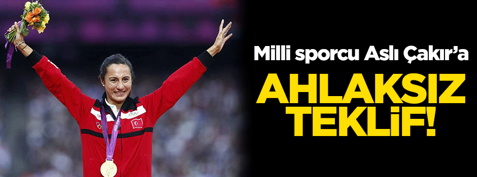 Milli sporcuya ahlaksız teklif!