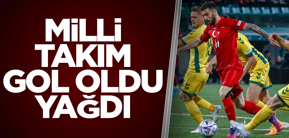 Milli Takım gol oldu yağdı