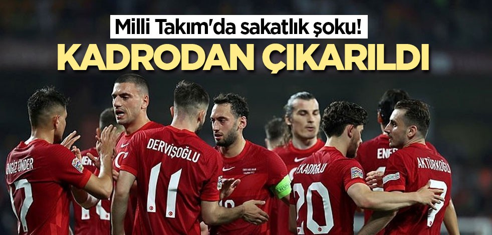 Milli Takım'da sakatlık şoku! Kadrodan çıkarıldı