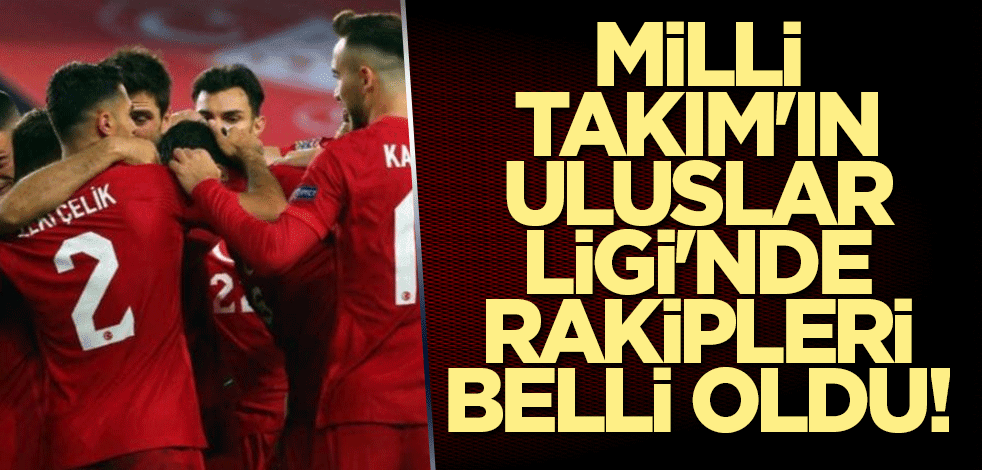 Milli Takım'ın rakipleri belli oldu