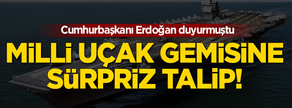 Milli uçak gemisine Yalova talip oldu