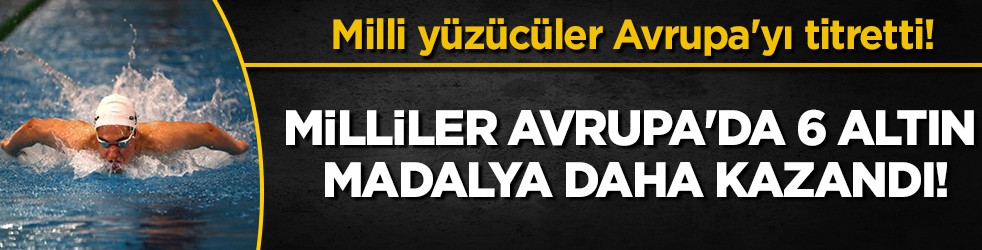 Milli yüzücüler Prag ve Graz'da 11 madalya daha kazandı