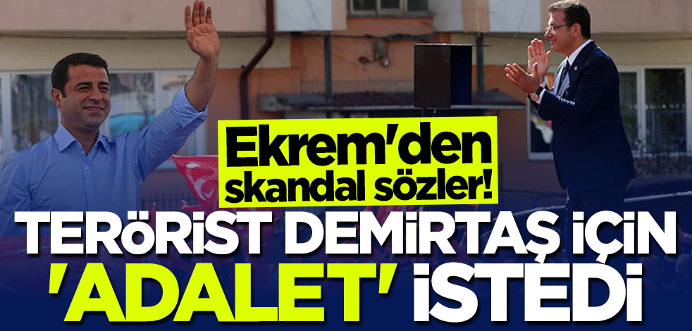 Milliyetçilik tiyatrosu kısa sürdü! İmamoğlu'ndan terörist Demirtaş için skandal çağrı