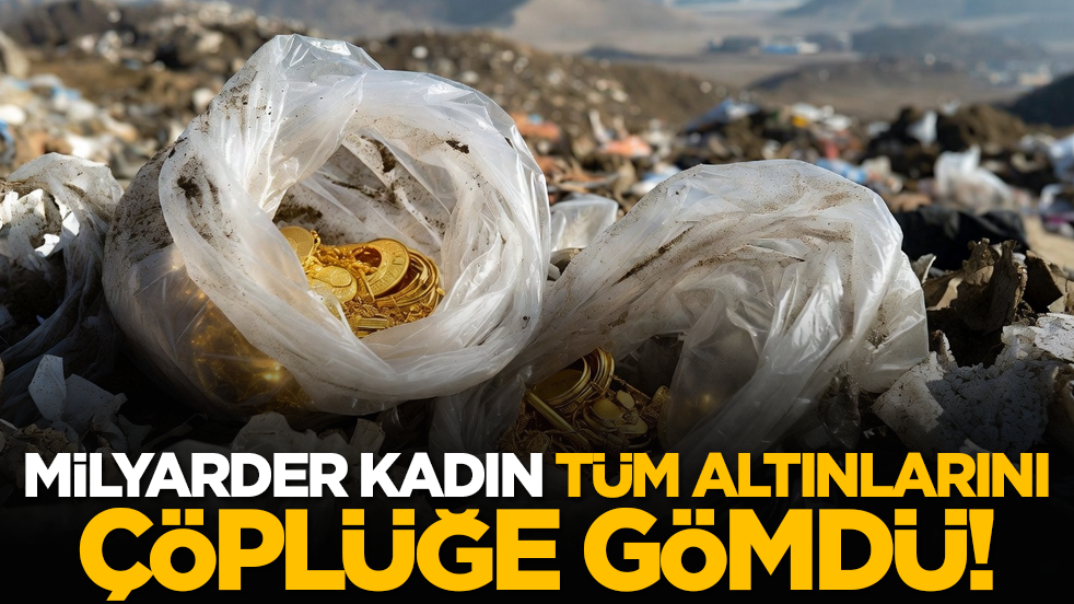Milyarder kadın, tüm altınlarını çöplüğe gömdü!