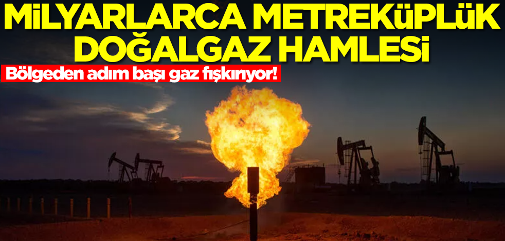 Milyarlarca metreküplük doğalgaz rezervi! Adım başı gaz fışkırıyor, Suudiler bölgeye koştu