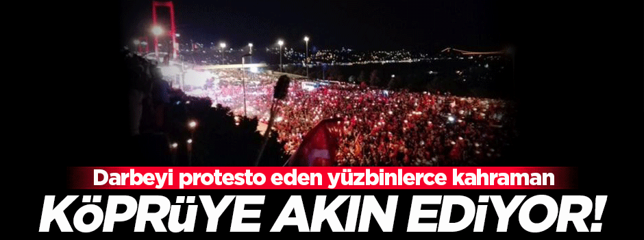 Milyonlar Boğaziçi Köprüsü'ne akın ediyor