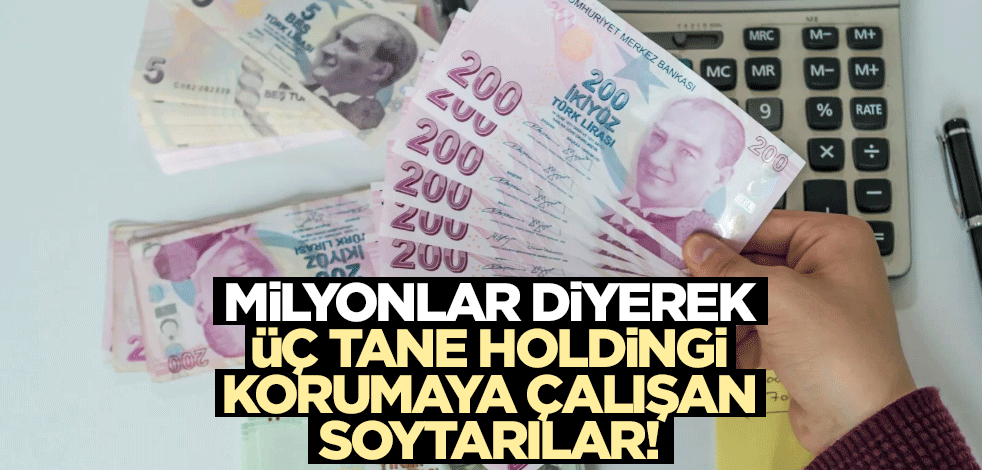 Milyonlar diyerek, üç tane holdingi korumaya çalışan soytarılar!