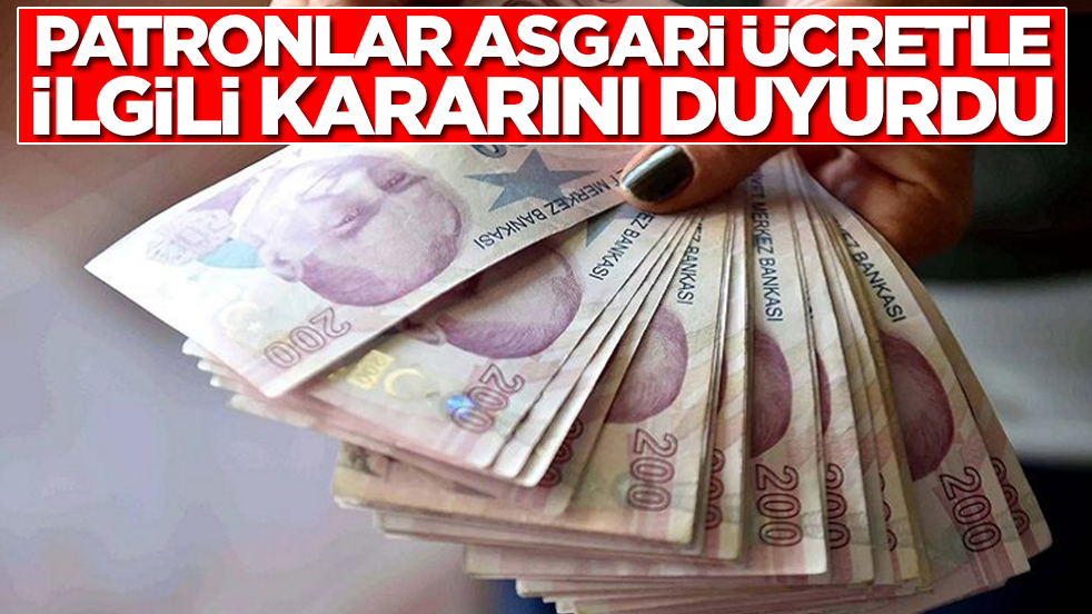 Milyonlar şokta: Patronlar asgari ücretle ilgili kararını duyurdu