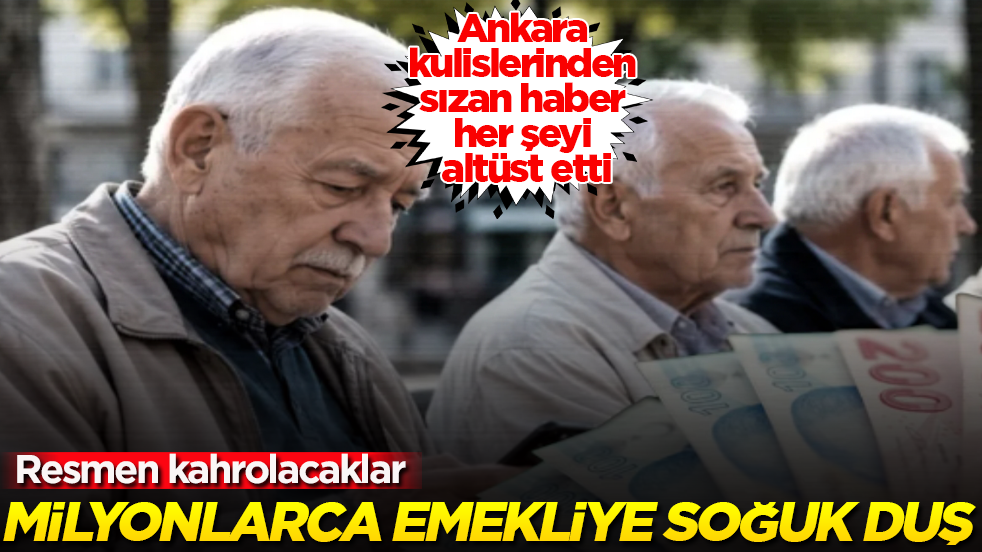 Milyonlarca emekliye soğuk duş! Ankara kulislerinden sızan haber her şeyi altüst etti: Resmen kahrolacaklar