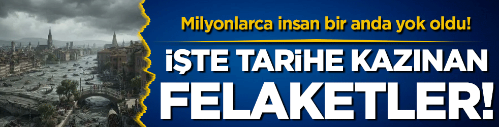 Milyonlarca insan bir anda yok oldu! İşte tarihe kazınan felaketler!