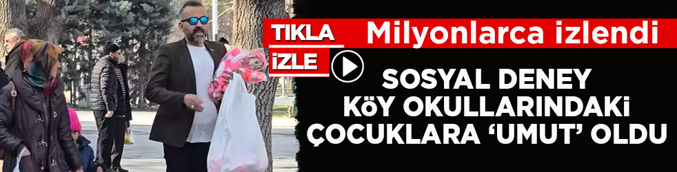 Milyonlarca izlendi! Sosyal deney, köy okullarındaki çocuklara ‘umut’ oldu