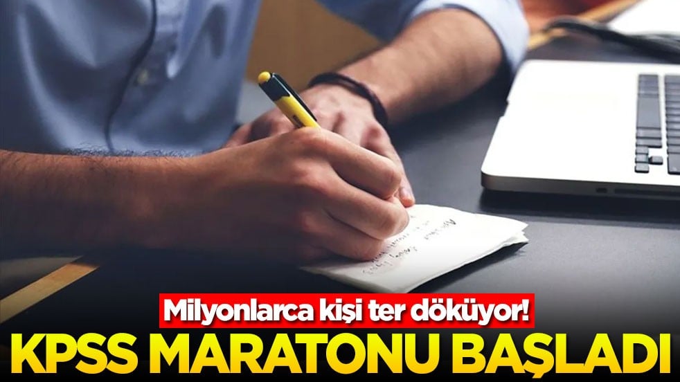 Milyonlarca kişi ter döküyor! KPSS maratonu başladı