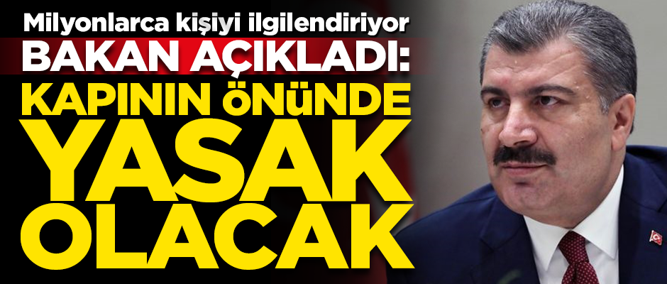 Milyonlarca kişiyi ilgilendiriyor! Bakan Koca açıkladı