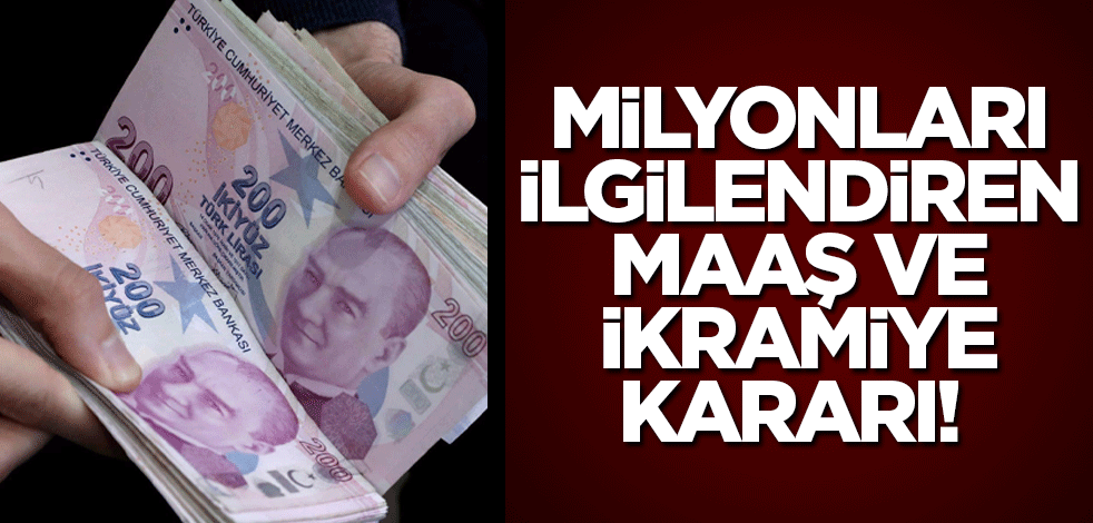 Milyonları ilgilendiren maaş kararı! TBMM'de kabul edildi
