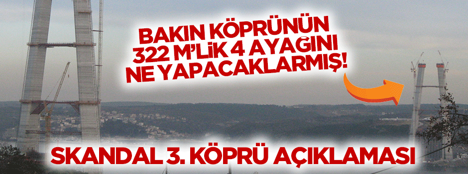 Şehir Plancıları Odası'ndan 3. Köprü için tuhaf açıklama