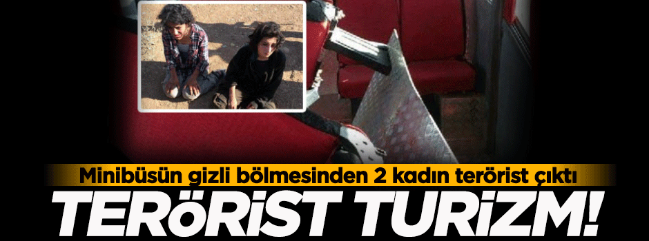 Minibüsün gizli bölmesinden 2 PKK'lı terörist çıktı!